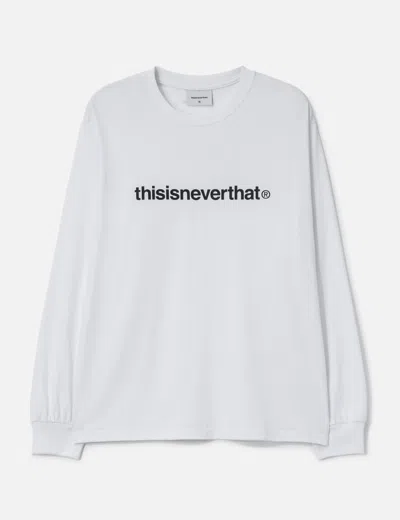 Thisisneverthat T-logo Long Sleeve T-shirt In White