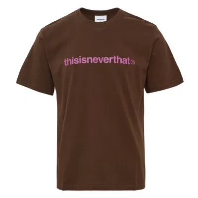 Thisisneverthat Ambiguous Logo Tee In Brown