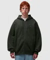 Thisisneverthat T.n.t Classic Zip Up Hoodie In Black Khaki
