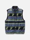 Thisisneverthat Tnt Gramicci Reversible Fleece Vest In Blue