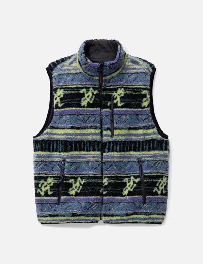 Thisisneverthat Tnt Gramicci Reversible Fleece Vest In Blue
