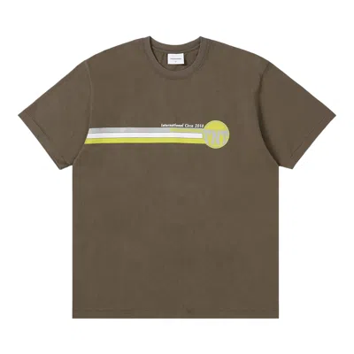 Pre-owned Thisisneverthat Tnt Track Lines Tee 'brown' | Men's Size Xl