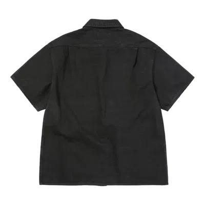 Thisisneverthat Washed Denim Shirt In Black