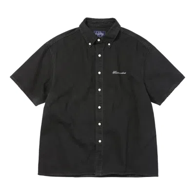 Thisisneverthat Washed Denim Shirt In Black