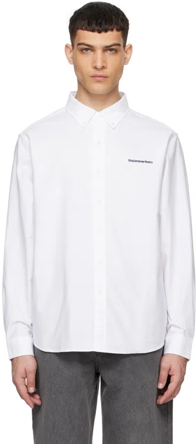 Thisisneverthat White Embroidered Shirt