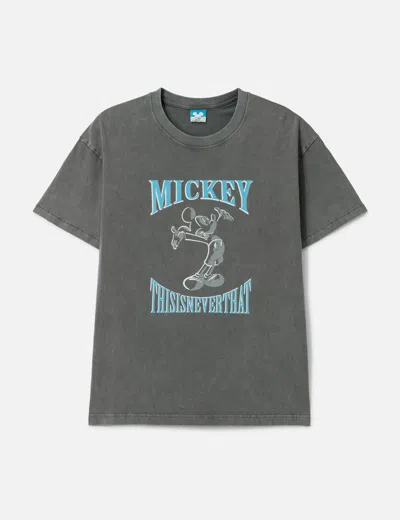Thisisneverthat X Disney Tnt_mickey_open Arms Tee In Green