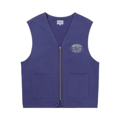 Pre-owned Thisisneverthat Zip Sweat Vest 'purple Blue' | Men's Size L