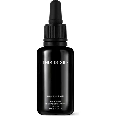 Thisissilk Silk Face Oil In Black