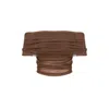 Thisisu Collection Women's Brown Sheer Crop Top - Mocha Muse In Brown