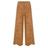 Thisisu Collection Women's Brown Solstice Pant - Cocoa Lace In Brown