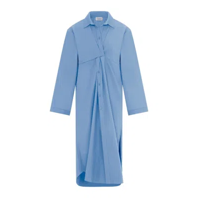 Thisisu Collection Women's Jose Twist Shirt Dress - Blue