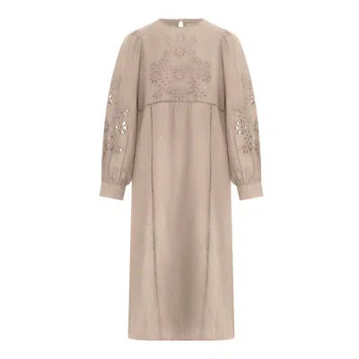 Thisisu Collection Women's Neutrals Clara Maxi Dress - Paper Bag In Sand