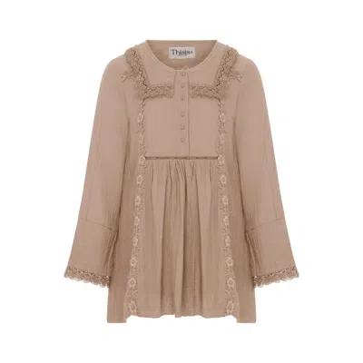 Thisisu Collection Women's Neutrals Milan Mini Dress - Paper Bag In Brown