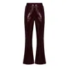 Thisisu Collection Women's Red Sylvie Sequin Pant - Burgundy In Red
