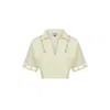 Thisisu Collection Women's Yellow Desert Crop Top - Lemon Cream In Yellow