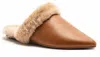 Thistle And Clover Women's Dress Furry Flats In Camel