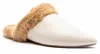 Thistle And Clover Women's Dress Furry Flats In Off White