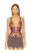 Thistle And Spire Chanterelle Bodysuit In Purple