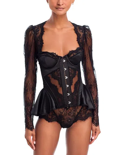 Thistle And Spire Daphne Corset Bodice In Black