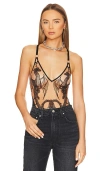 Thistle And Spire Dracona Bodysuit In Butterscotch