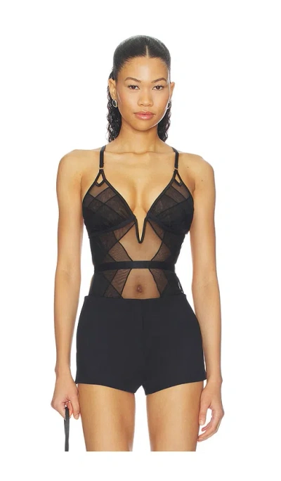 Thistle And Spire Eclipse Bodysuit In Black