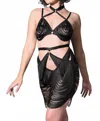 Thistle And Spire Fringe Benefits Half Slip In Black