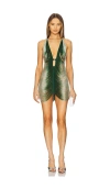 Thistle And Spire Fringe Benefits Slip In Emerald & Black