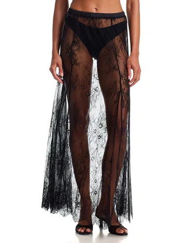 Thistle And Spire Ikona Sheer Lace Maxi Skirt In Multi