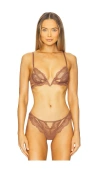 Thistle And Spire Kane V-wire Bra In Brown