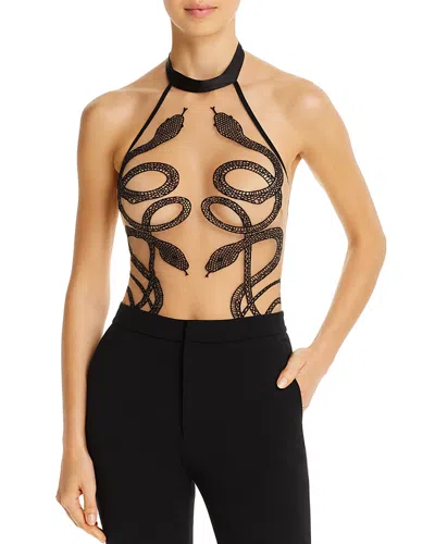 Thistle And Spire Thistle & Spire Medusa Snake Bodysuit In Black Butter