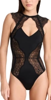 Thistle And Spire Minna Bodysuit Black In Black