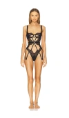 Thistle And Spire Minna Playsuit In Black