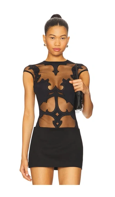 Thistle And Spire Outlaw Bodysuit In Black
