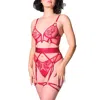 Thistle And Spire Paramount Garter 311753 In Crimson In Red