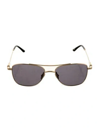 Pre-owned Thistles Aviator Tinted Sunglasses In Black