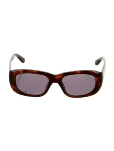 Pre-owned Thistles Narrow Tinted Sunglasses In Brown