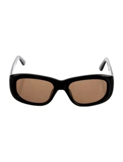 Pre-owned Thistles Square Tinted Sunglasses In Black