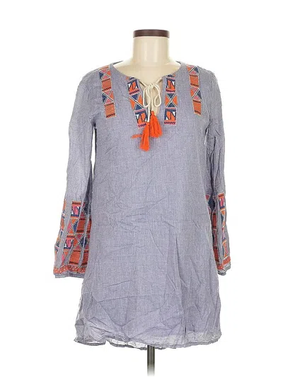 Pre-owned Thml 3/4 Sleeve Blouse In Gray