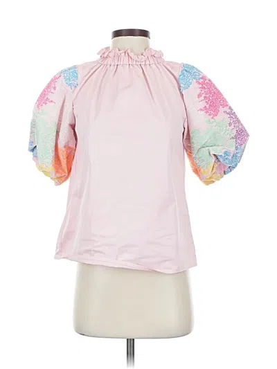Pre-owned Thml 3/4 Sleeve Blouse In Pink