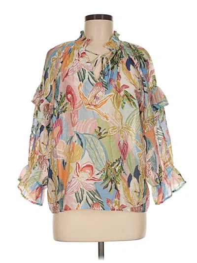 Pre-owned Thml 3/4 Sleeve Blouse In Pink