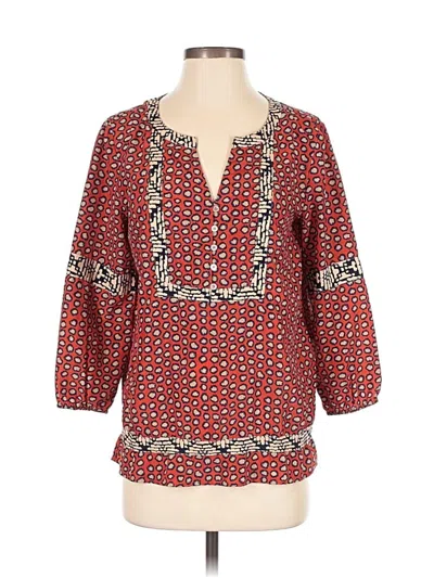 Pre-owned Thml 3/4 Sleeve Blouse In Red