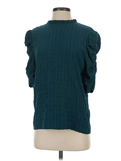 Pre-owned Thml 3/4 Sleeve Blouse In Teal