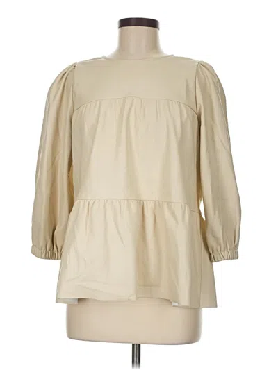 Pre-owned Thml 3/4 Sleeve Blouse In White