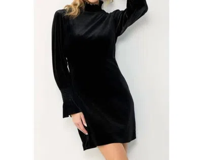 Thml Abigail Velvet Dress In Black