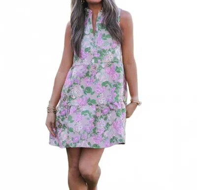 Thml Amanda Textured Dress In Multi In Black
