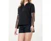 Thml Amanda Top In Black, Brown In Multi