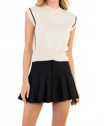 Thml Ana Knit Sweater Vest In Cream In Neutral