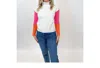 Thml Aubree Sweater In White/pink/orange In Multi