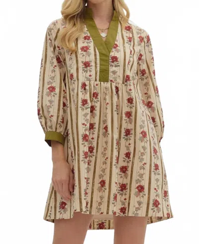 Thml Autumn Brunch Dress In Olive In Neutral