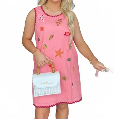 Thml Beach Day Mini Dress In Pink